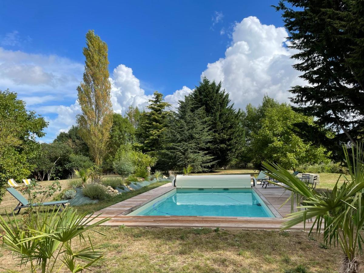 Chambres D Hotes Avec Piscine Et Spa La Foliere Saumur Villebernier Екстериор снимка