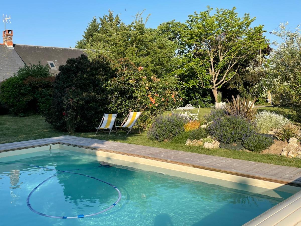 Chambres D Hotes Avec Piscine Et Spa La Foliere Saumur Villebernier Екстериор снимка