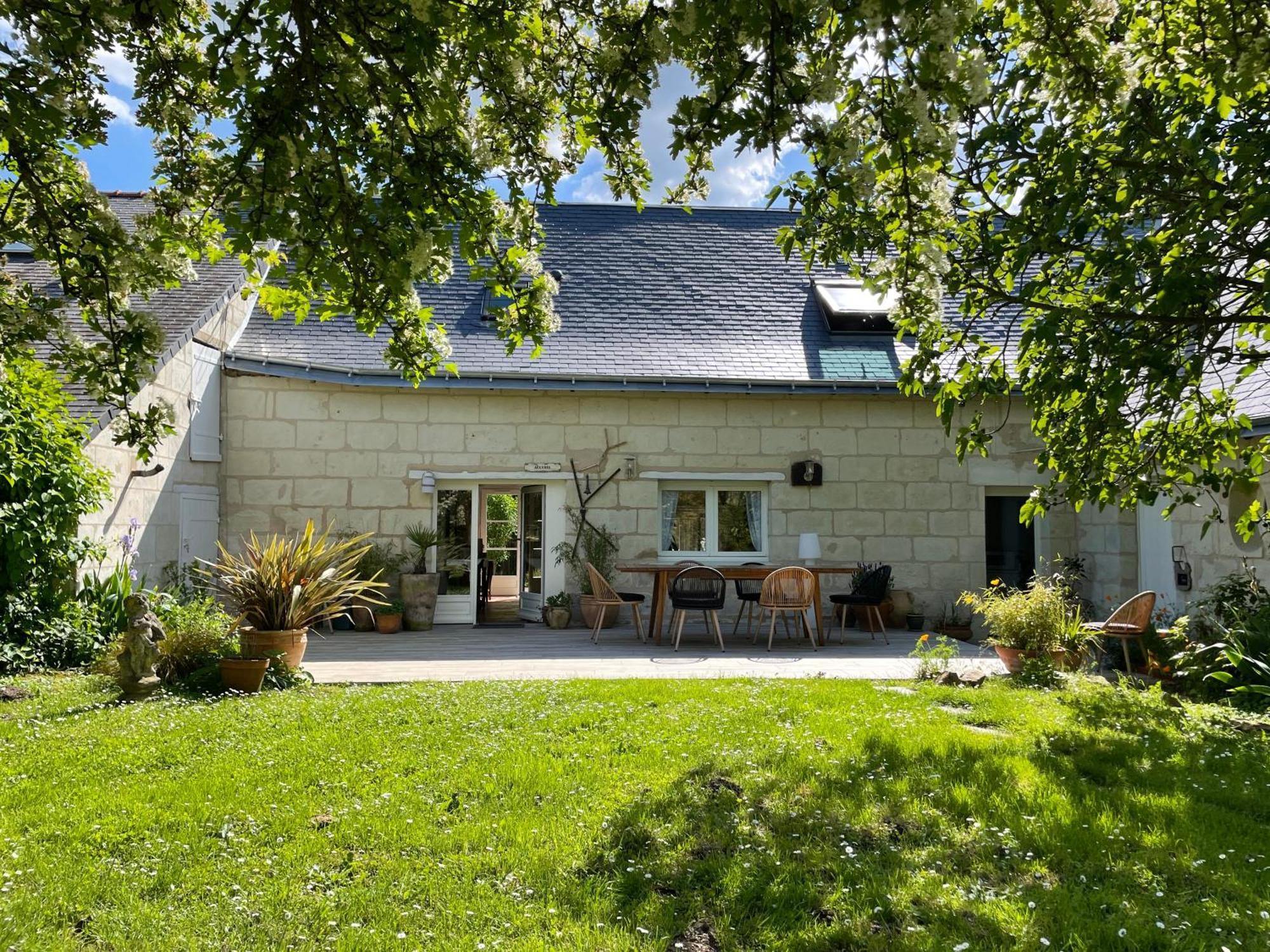 Chambres D Hotes Avec Piscine Et Spa La Foliere Saumur Villebernier Екстериор снимка