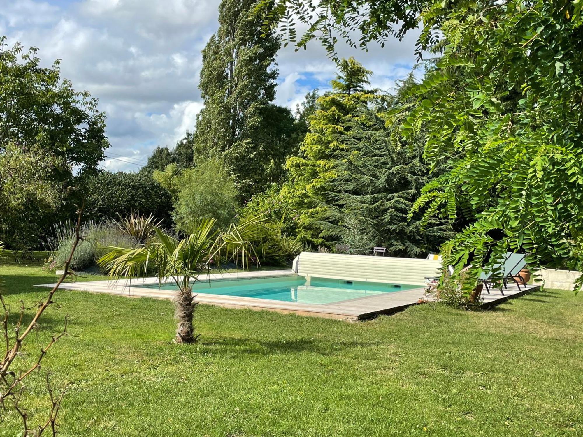 Chambres D Hotes Avec Piscine Et Spa La Foliere Saumur Villebernier Екстериор снимка
